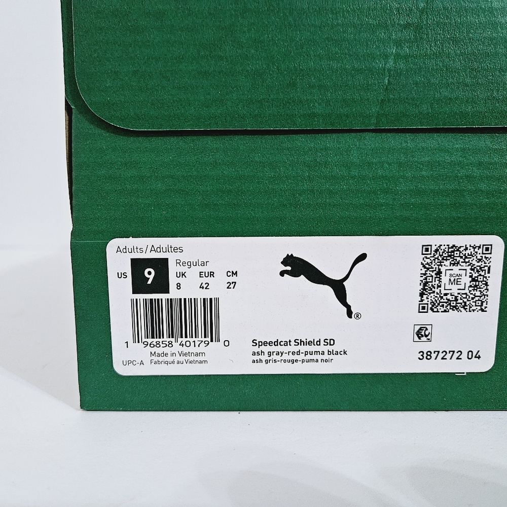 Puma Speedcat Shield SD Ash Grey Red Black - Picture 7 of 12